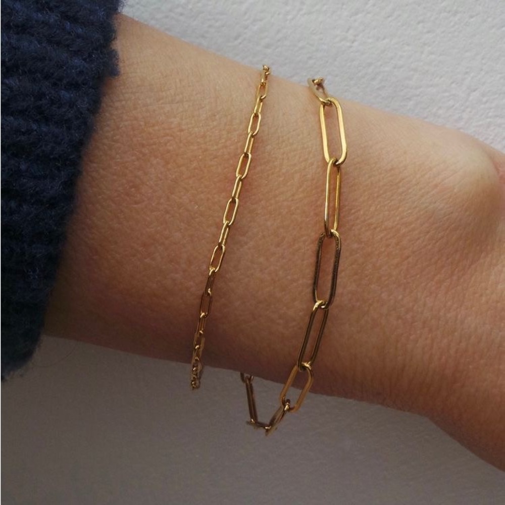💫 14/20 Gold Filled Paperclip Bracelet